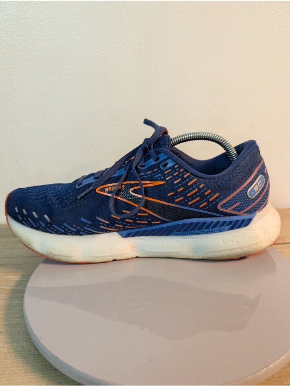 Brooks Glycerin GTS 20 Sneakers Shoes Mens 11.5 2E Wide Blue Running Shoes - Picture 7 of 11